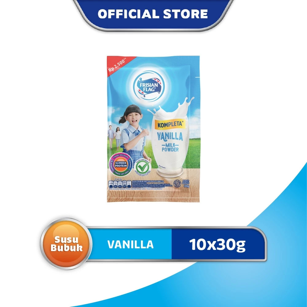 

️MUMTAAZZTORE️ Frisian Flag Kompleta Susu Bubuk Vanilla Cokelat KPSS 10 Sachet