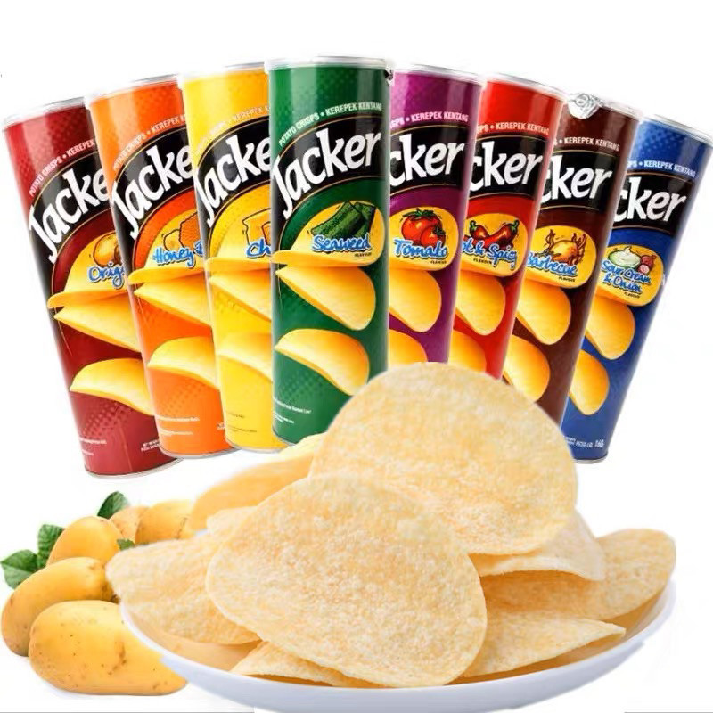 

Jacker Potato Crisps 150-160g Keripik Kentang Jacker Malaysia