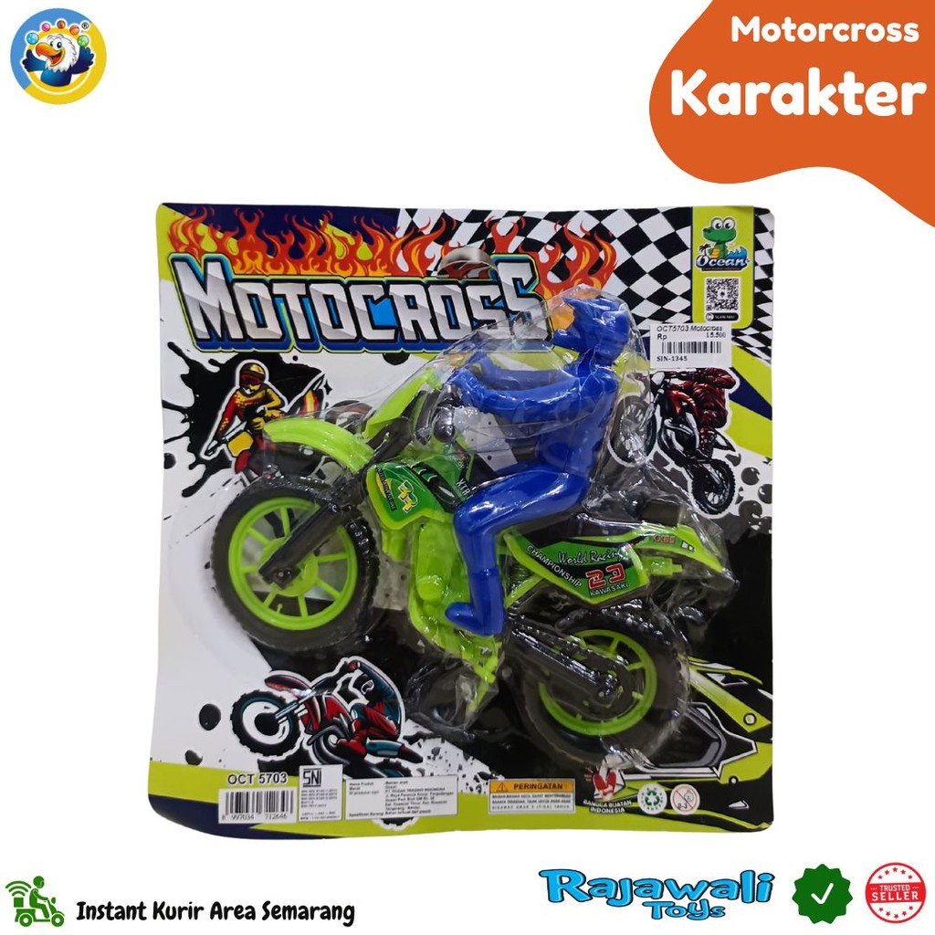 MOTORCROSS OCT5703/MAINAN ANAK MOTOR KARAKTER