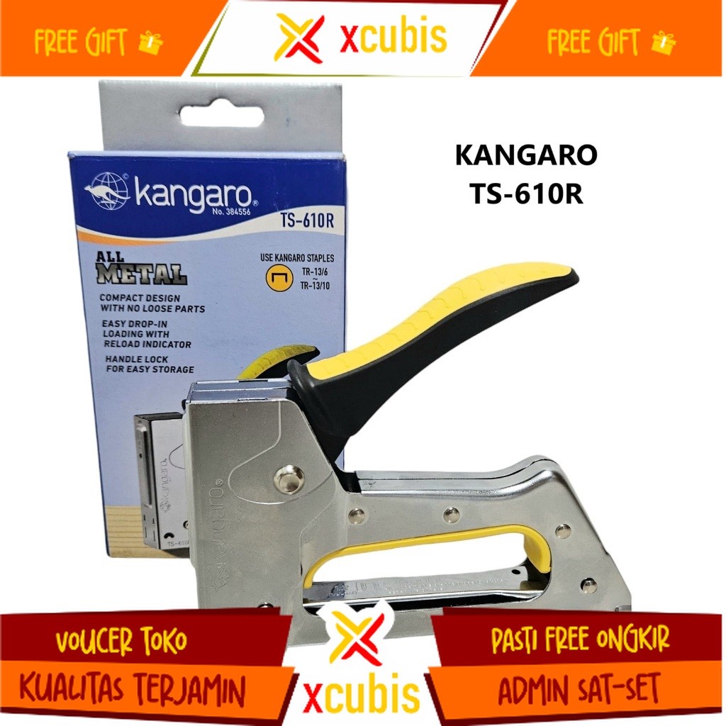 

Stepler Tembak Steples Kangaro Gun Tecker TS-610R