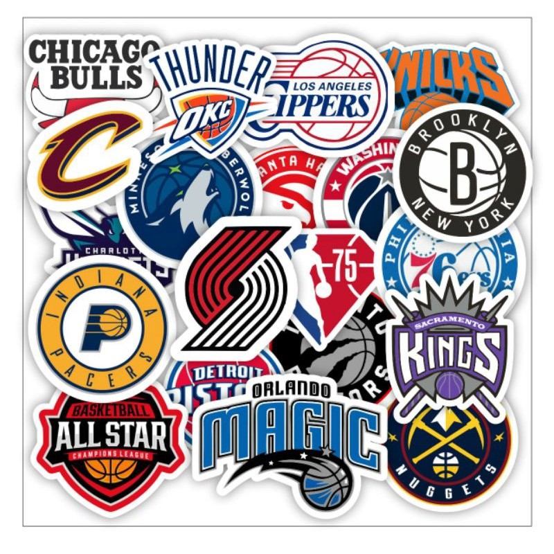 

stiker pack usi 20pcs bstiker baskettball club terbaru high quality graftac premium waterproof