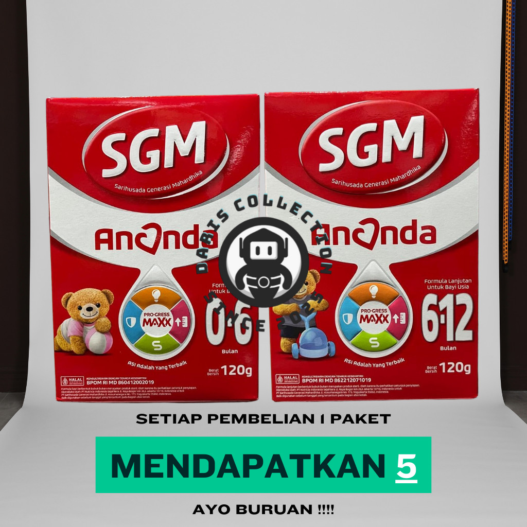 SGM Ananda Isi 5 120gr 0-6 Dan 6-12 Bulan Susu Formula Pertumbuhan Bayi
