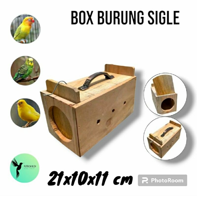 Box burung sigle travel box cod kenari lovebird parkit dll