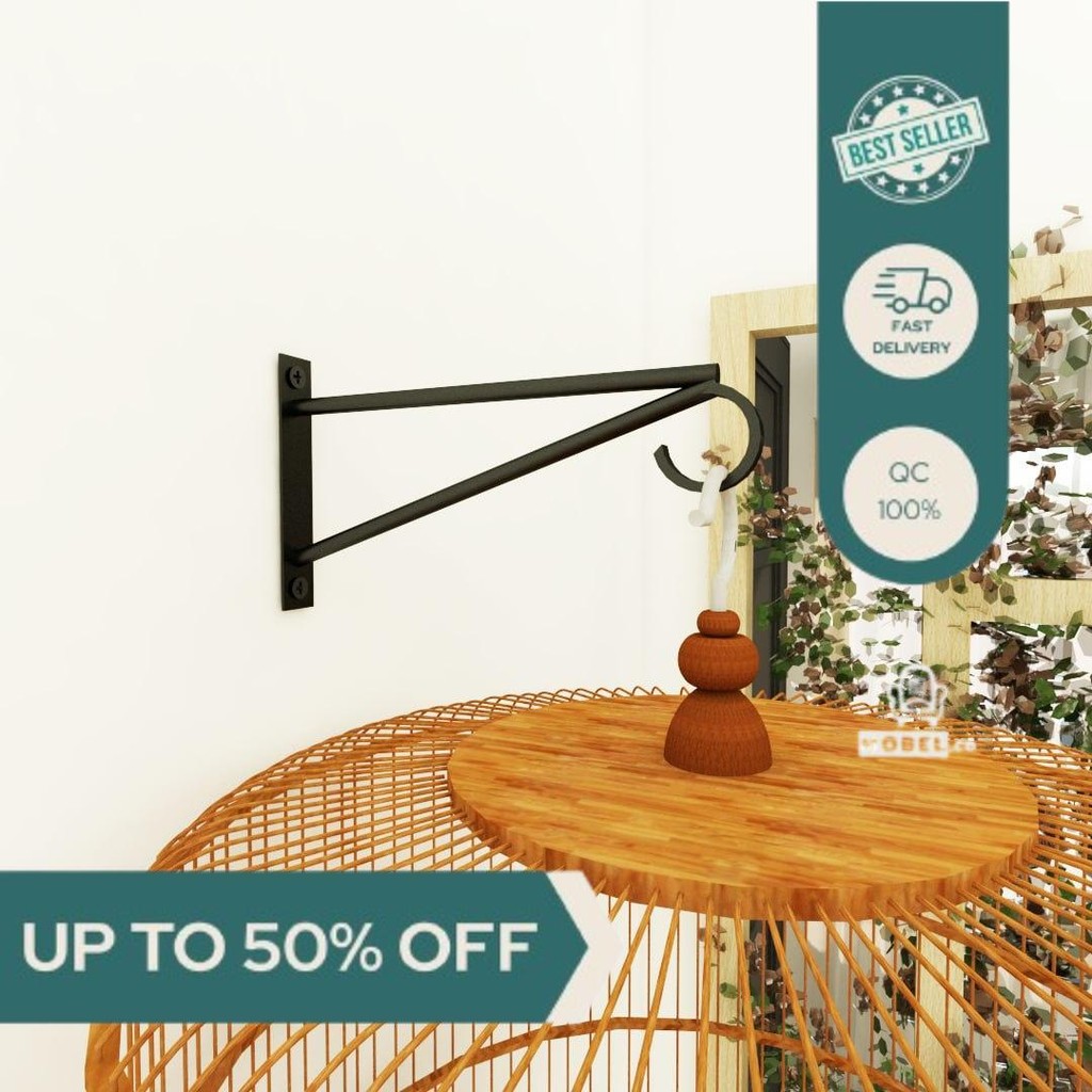 Gantungan Cantolan Pot Sangkar Burung Dinding Serbaguna