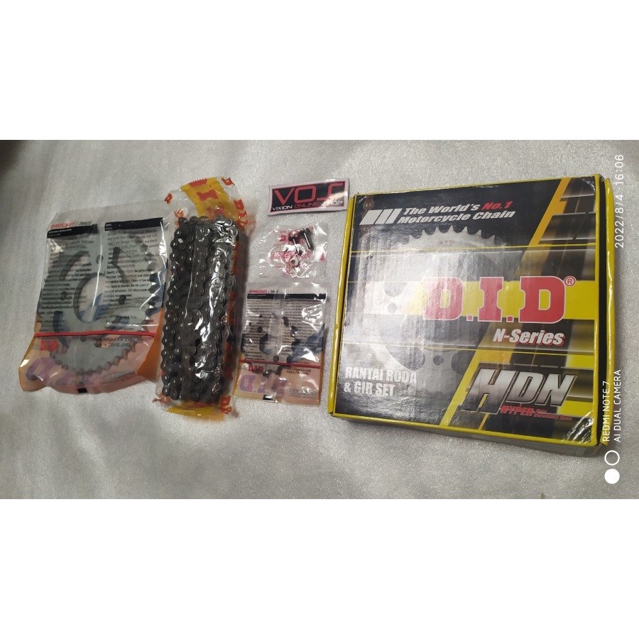 ORIGINAL DID GEAR SET GEAR PAKET 428HDN-128/15T-45T  CBR150R CB150R