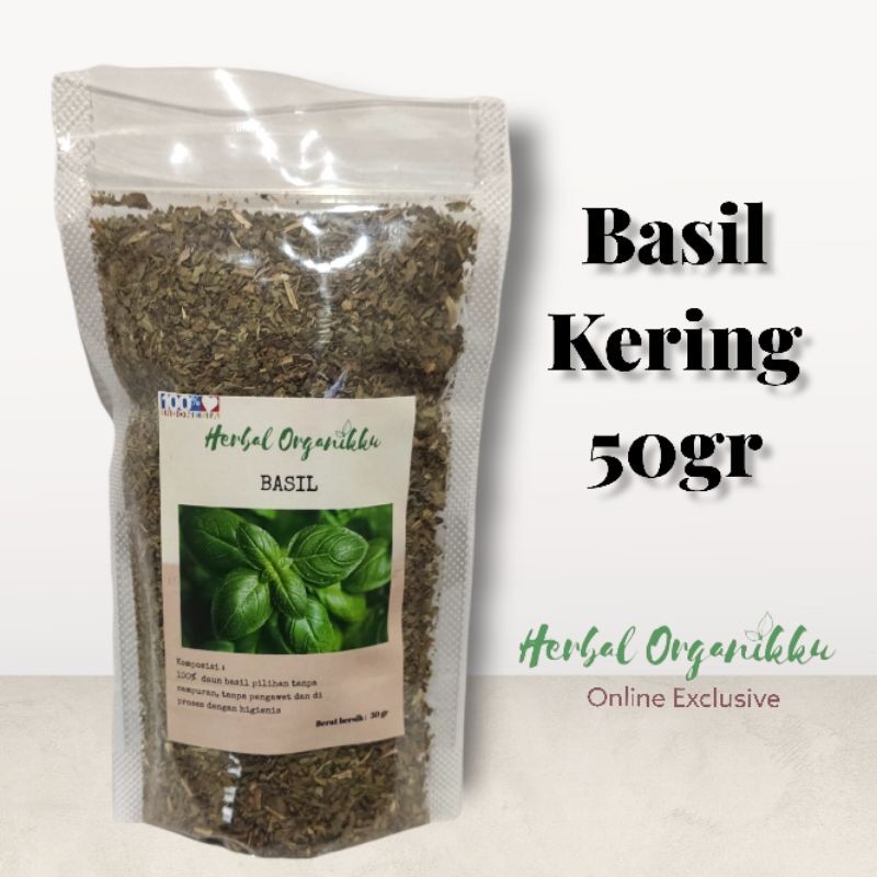 

PROMO TERLARIS Daun Basil Kering 100 & 200gr | Import Dried Basil
