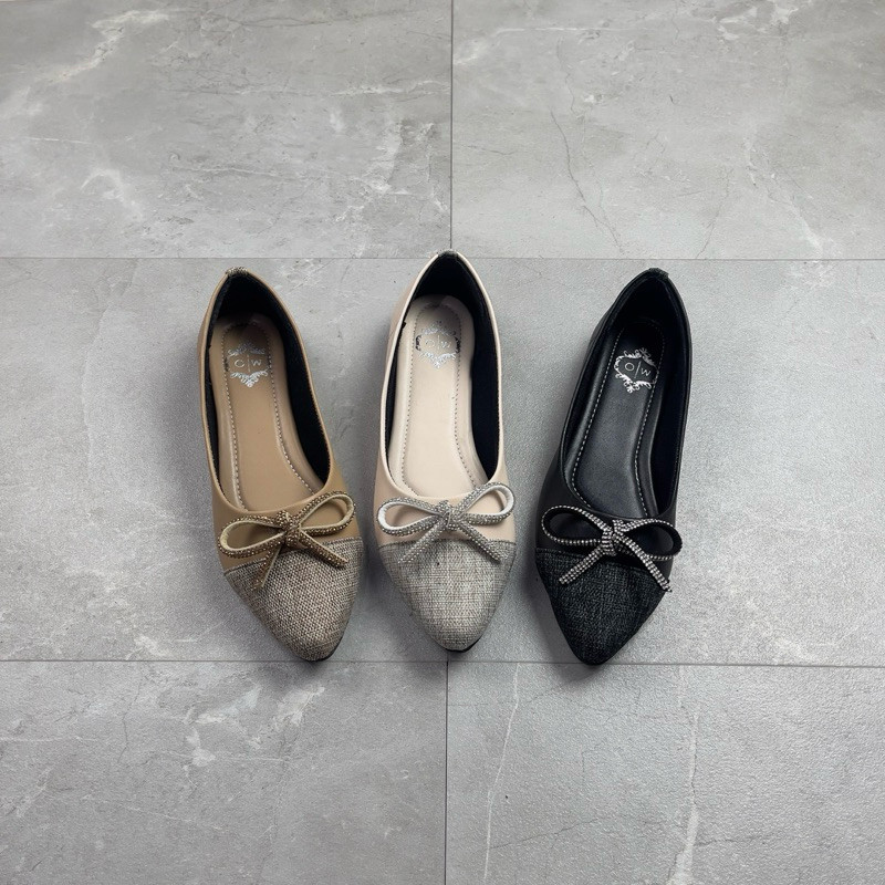 promo Faduzzi Sepatu Flatshoes Kerja sol karet VIKARI