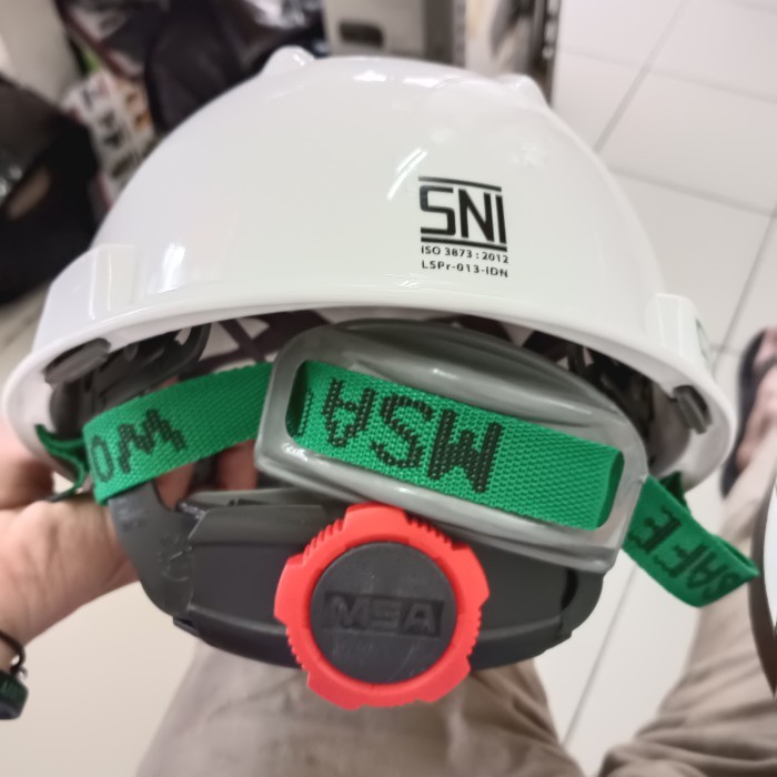 

Helm Safety MSA Full Set / Helm Kerja Proyek Warna Putih - SNI