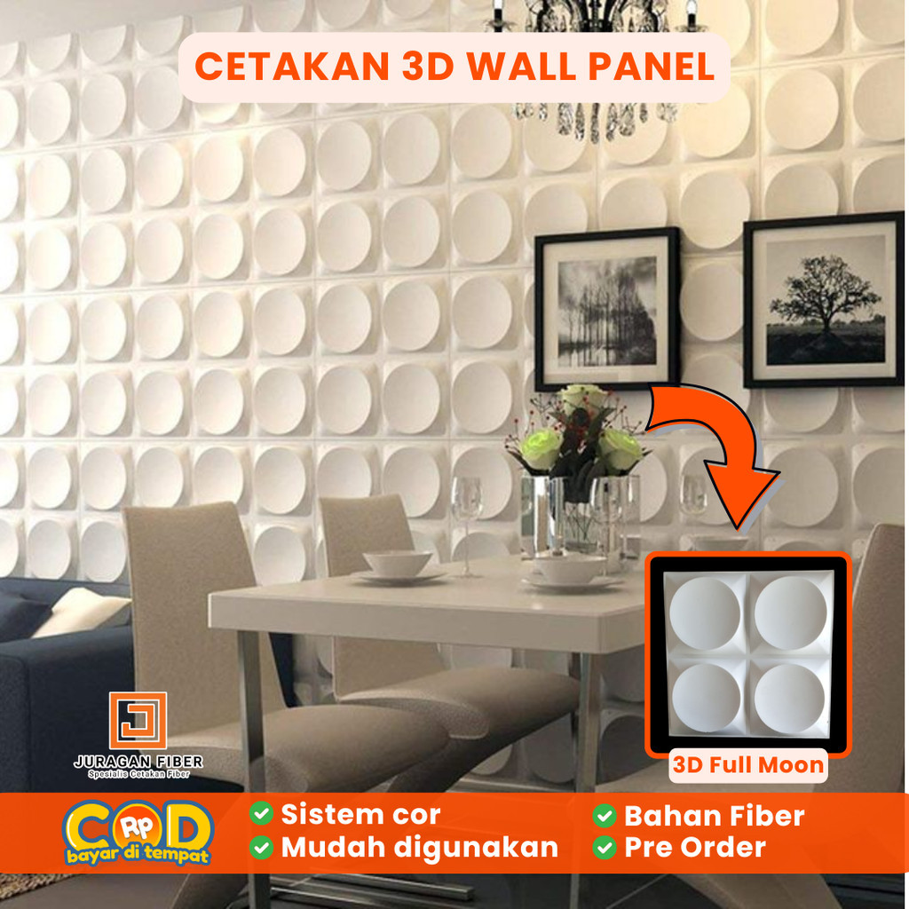 Cetakan 3D wall panel / ornamen dinding tempel / moulding wall panel / moulding fiber cetakan dindin