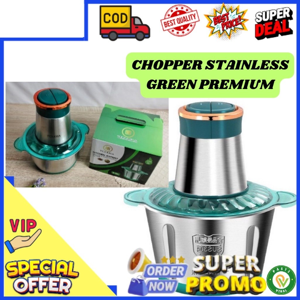 Bisa Cod Blender Daging Steinless Chopper Serbaguna Bukan Mitochiba / Blender Bumbu Dapur Portable H