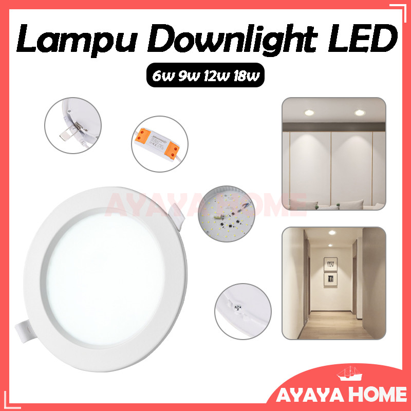 Lampu Panel LED Bulat/Plafon Lampu LED Putih