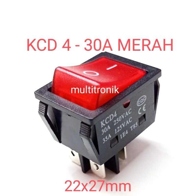 [AE] TERLARIS KCD4 30A SAKLAR 4PIN 30AMPER xs-2