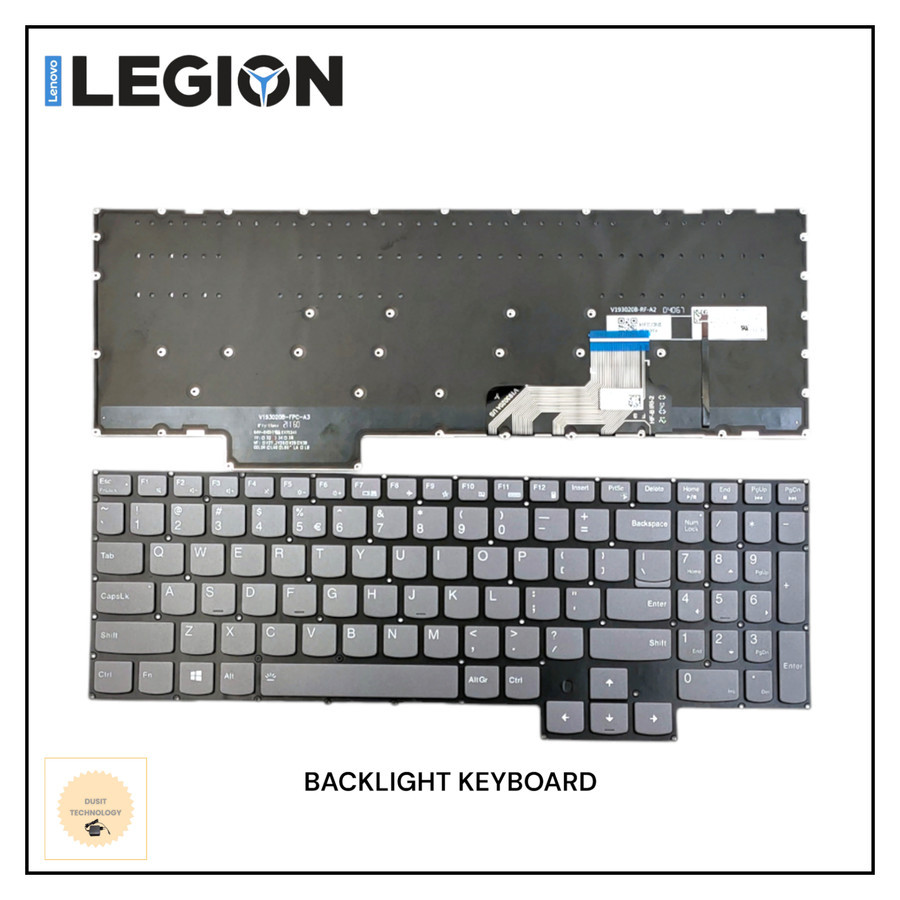 Keyboard Laptop Lenovo Legion S7-15ACH6 With Frame - Bekas