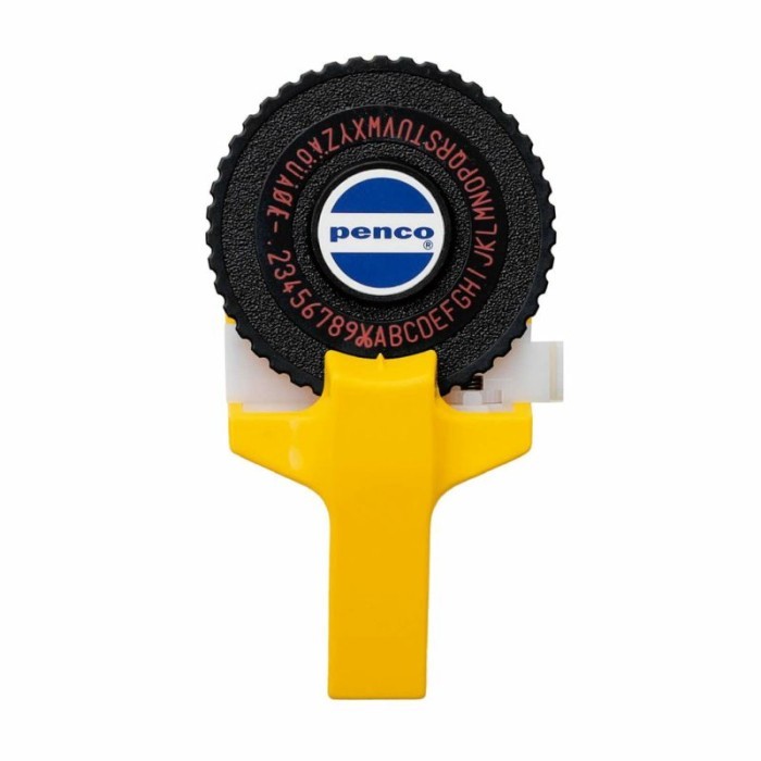 

HighTide Penco Label Maker Tape Writer Emboss Alat Pembuat Label Nama - Yellow