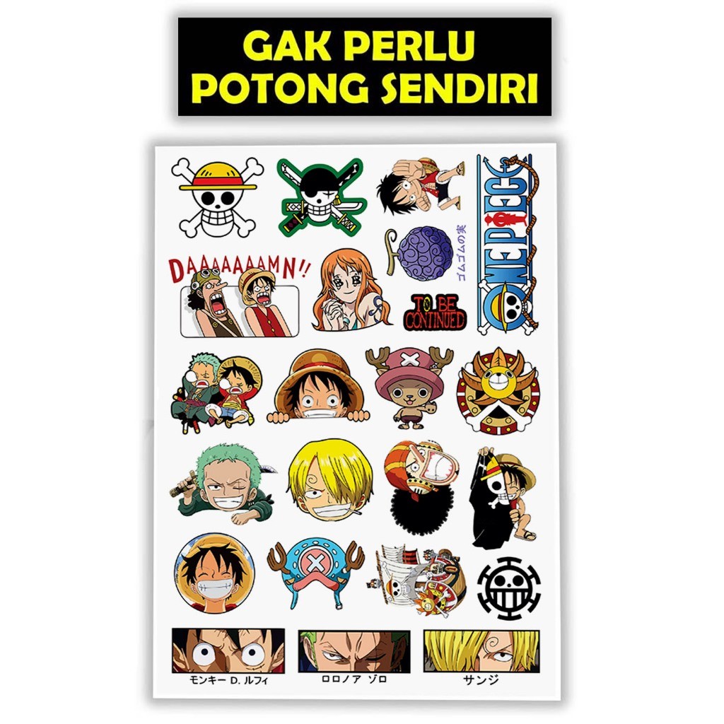 Sticker Motor One Piece, One Piece, Sticker One Piece, Stiker One Piece, Stiker Motor One Piece