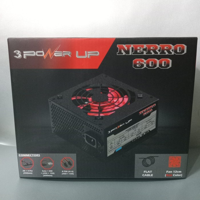 Power Supply PowerUp 500W PSU Atx Power Up 500 Watt