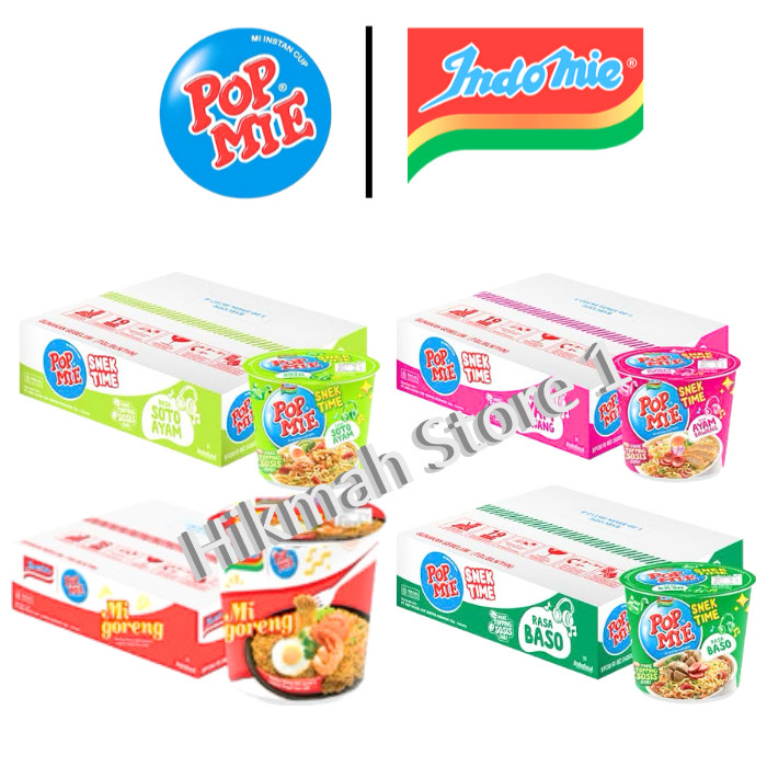 

Pop Mie Mini Aneka Rasa Mie Instan Cup 30G 1 Dus Isi 12 Pcs