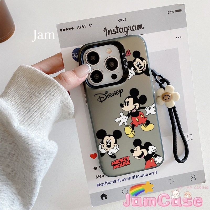case iPhone 11 Tali kartun dengan tali tangan Casing ponsel cocok untuk iPhone 11 11PROMAXSoftcase M