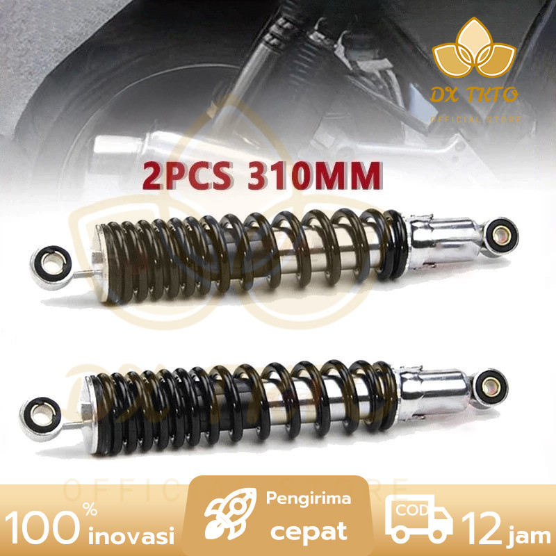 2 Pcs Shockbreaker Belakang 310mm untuk Angkutan Barang Berat Universal Semua Motor