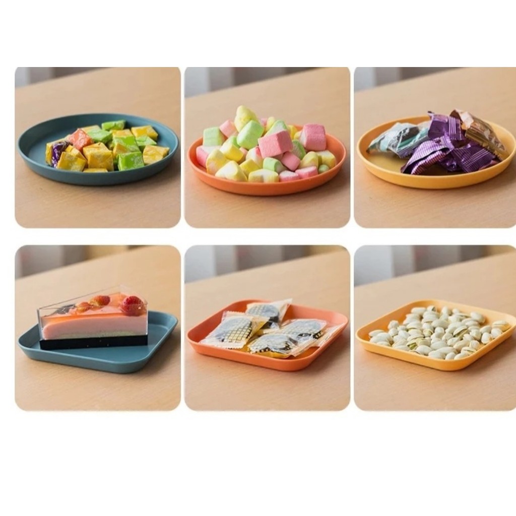 SC-Piring Set 8in1 Dilengkapi Dengan Wadahnya / 8 in 1 Piring Cemilan Lauk Buah Kue Makanan Ringan