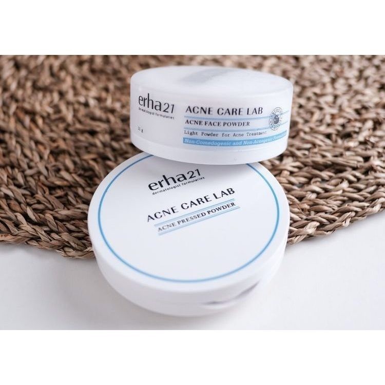Bedak Tabur Erha 21 Acne Care Lab Face Powder Exp 2027 Original Light Powder For Acne Treatment