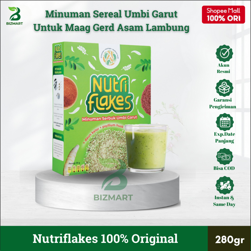 

Nutriflakes Sereal Umbi Garut Plus Daun Kelor Solusi Alami Atasi Maag Asam Lambung Terbukti Ampuh