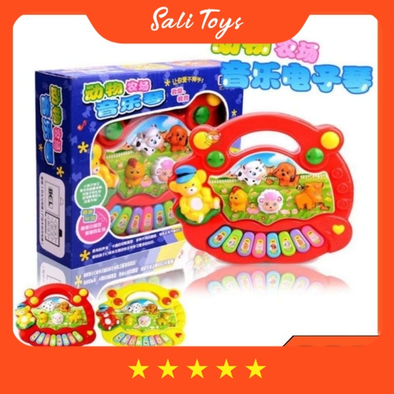 Mainan Anak LucuMainan Anak Piano Musik Animal 17246 Musik Piano bayi Piano animalmainan bayi  eduka