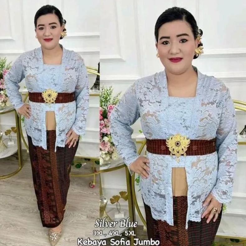 PROMO Borong Kebaya/Atasan Bali Sofia Kutu Baru Jumbo Ld 120-130 Cm Murah