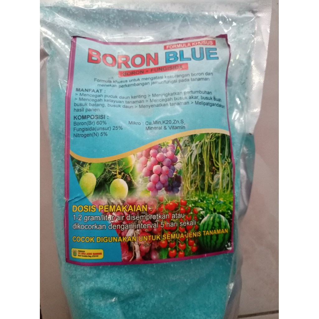 Pupuk dan fungisida BORON BLUE kemasan 1kg