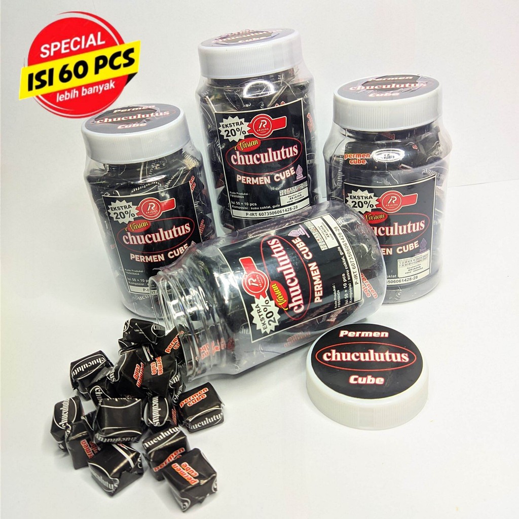 

PROMO Permen cube Chuculatus isi 60pcs halal aman sudah izin PIRT bukan Chocolatos