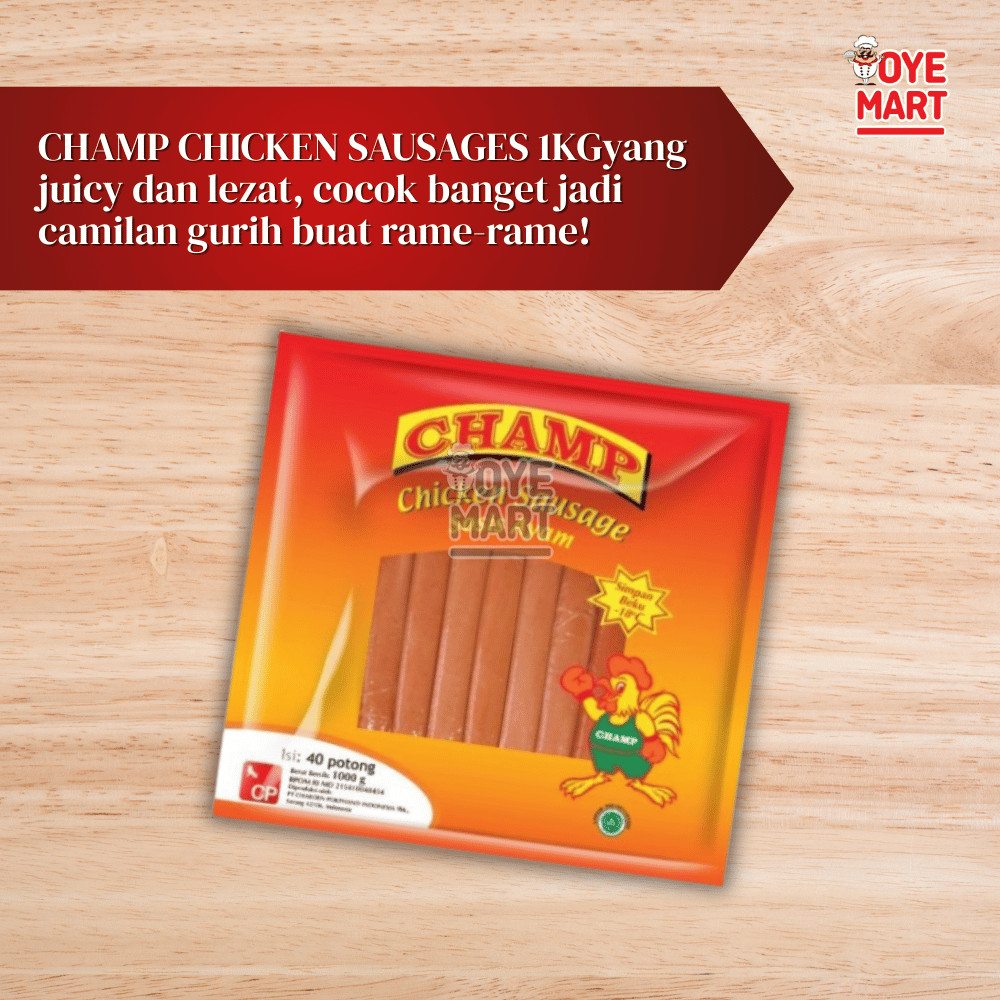 

BAH Champ Sosis Ayam 1kg isi 40
