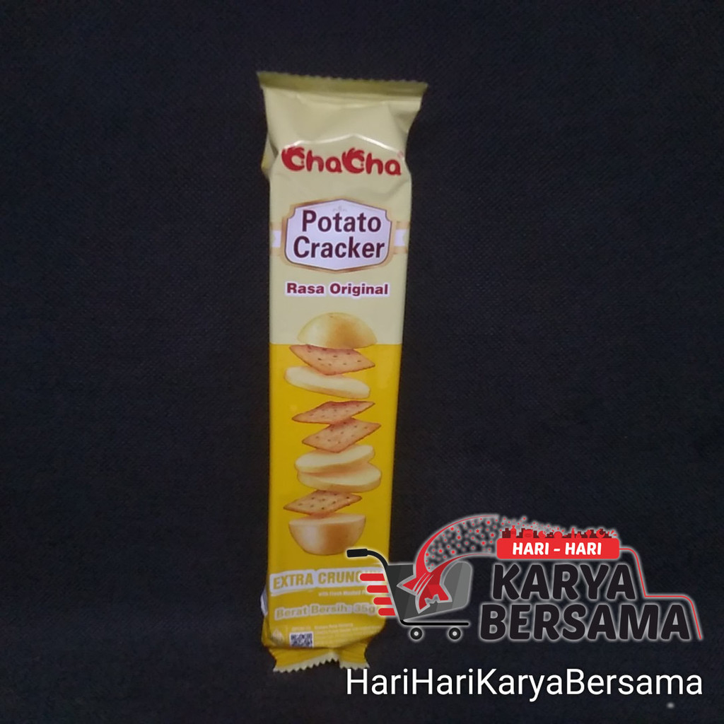 

MAKANAN RINGAN CHACHA POTATO CRACKER RASA ORIGINAL EXTRA CRUNCHY 35GR