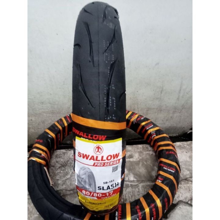 SEPASANG/SATUAN Ban SWALLOW SLASH Ring 17 80/80 90/80 TUBELESS