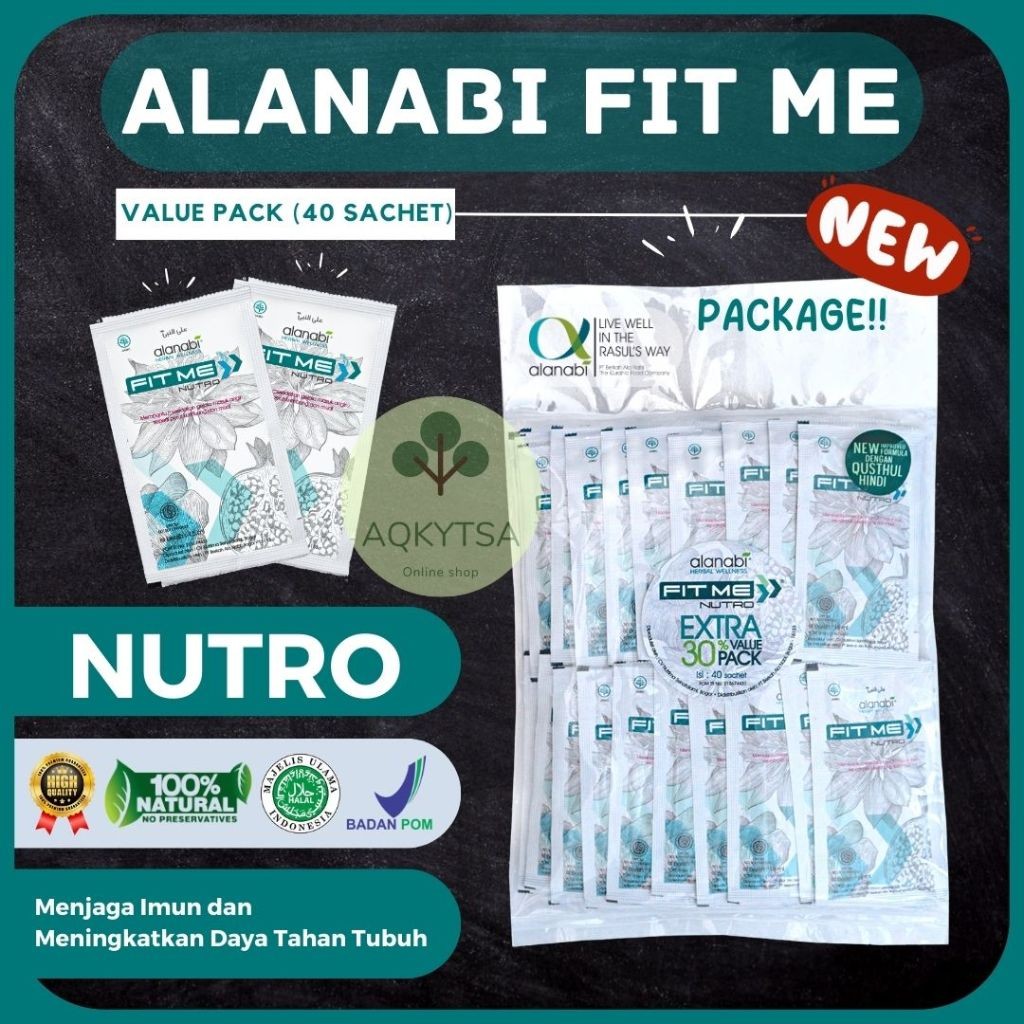 

Alanabi Fit Me Nutro Valuepack Minuman Herbal Kesehatan isi 40 sachet