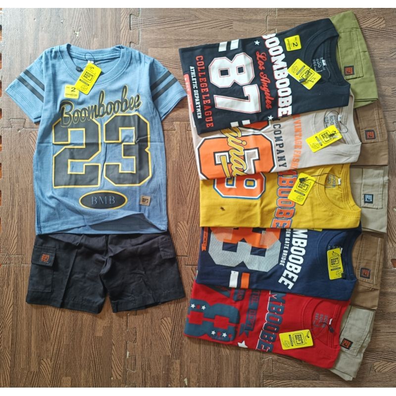 Baju Anak Unik Murah Lengkap Bahan Bagus Tebal / Grosir Setelan Anak Cargo Anak Boomboobee Kids 1-5T