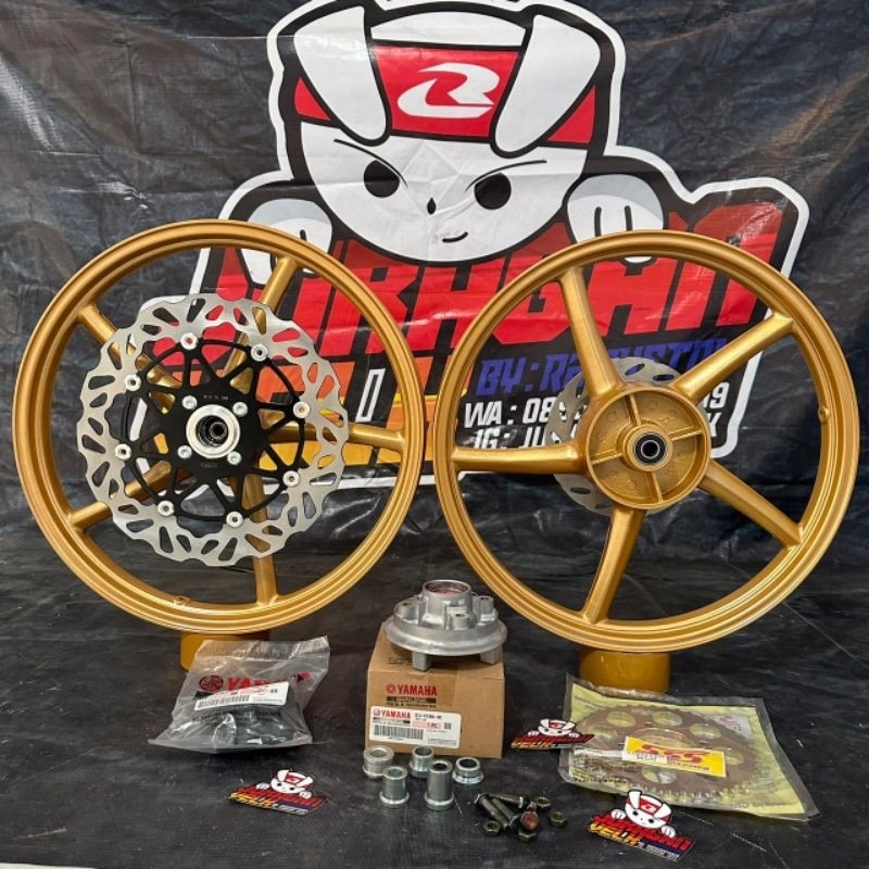 Whelset Velg RCB SP522 Palang 5 PNP CRF CBR CB150R Sonic Ninja GTR Supra DD Tiger Revo