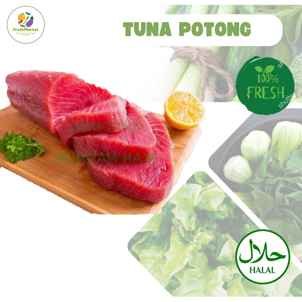 

Ikan Tuna Potong Daging Seafood 1kg Sayurinstant