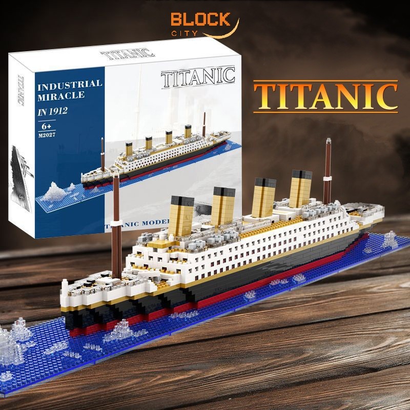 prabuaranSHOPBlock City- Titanic Puzzle Block Bricks Toys Mainan Balok Susun Kapal Titanic