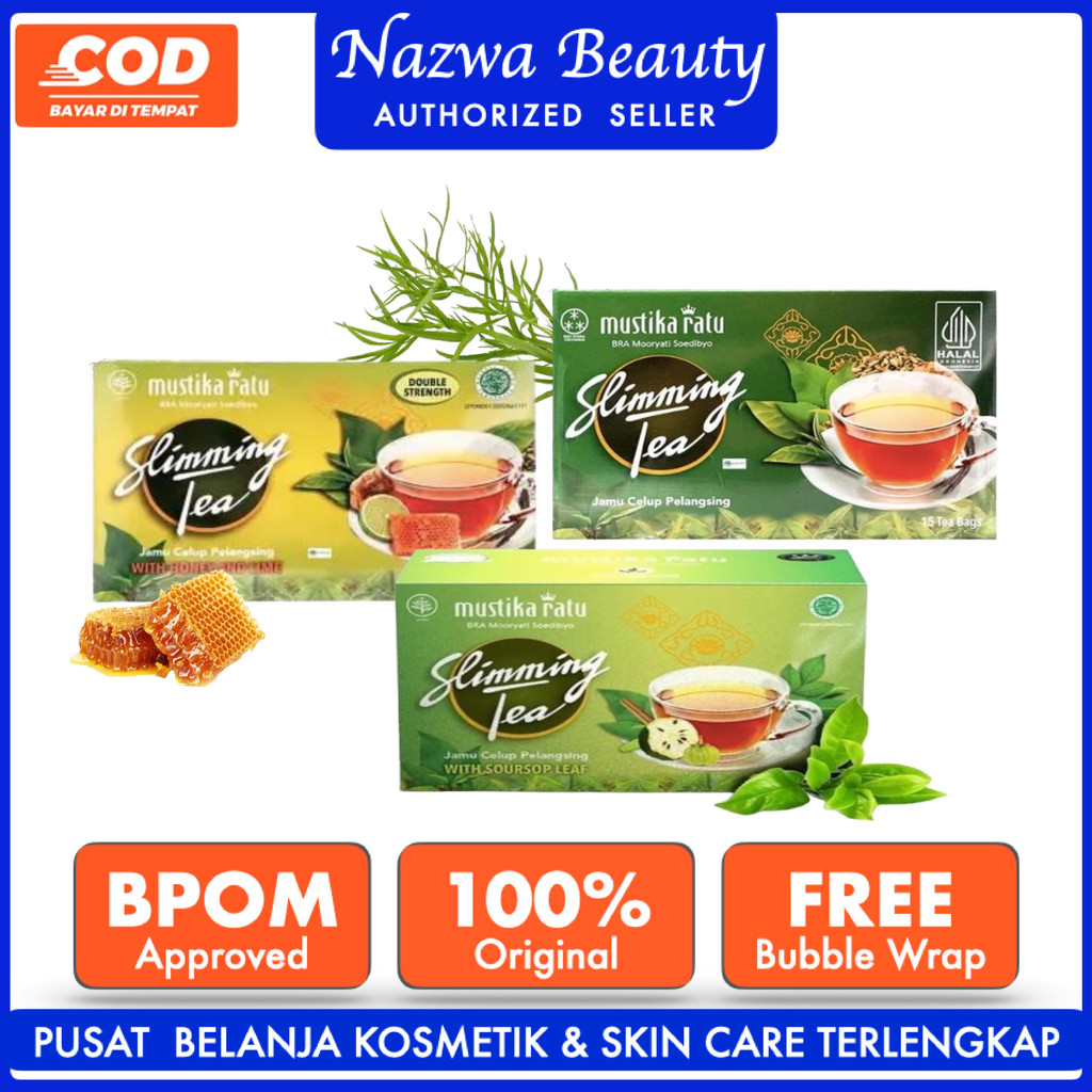 

Nazwa Beauty Mustika Ratu Slimming Tea 15 - 30 Bag - teh diet dan detox - Honey Lime - Sirsak |