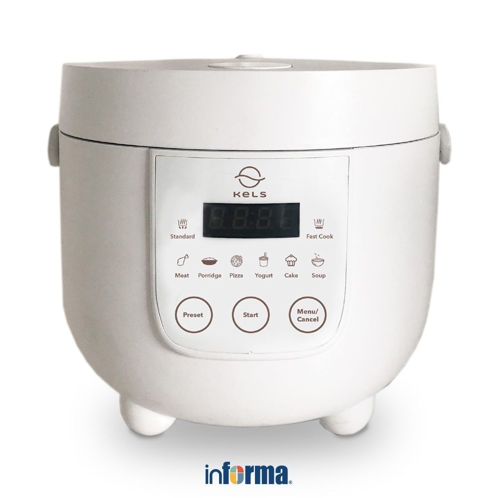 Kels 800 ml Warner Rice Cooker Multifungsi - Putih Magic Jar Magic Com Penanak Nasi Alat Masak Beras