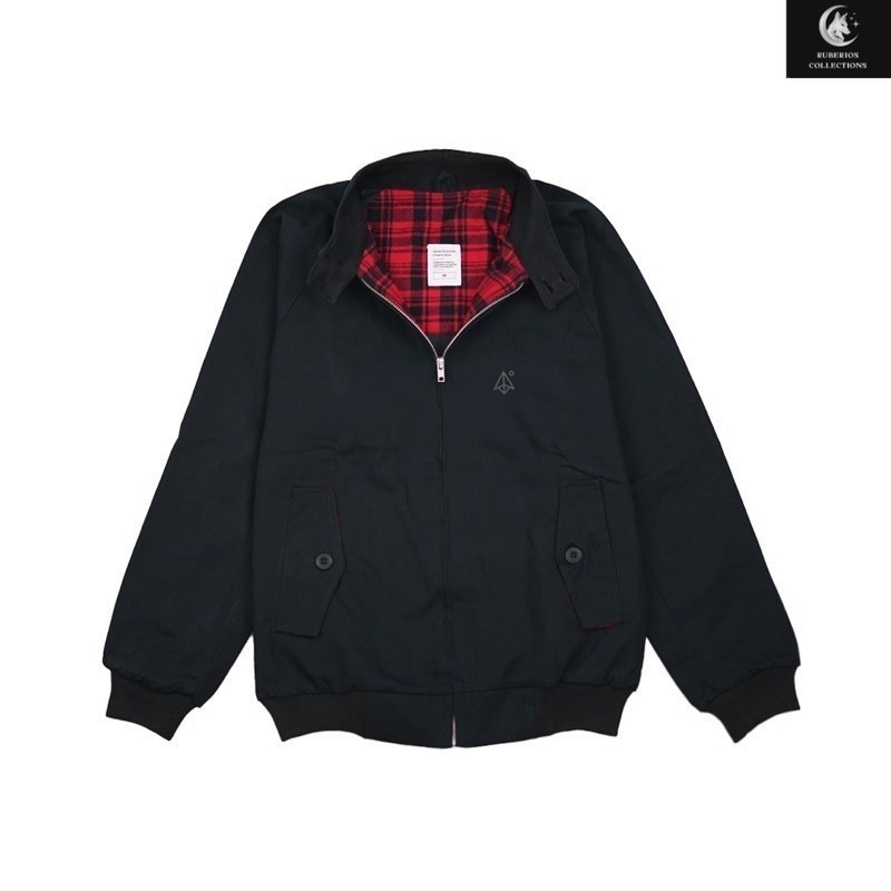 Goster Harrington Jacket - Calid Hitam
