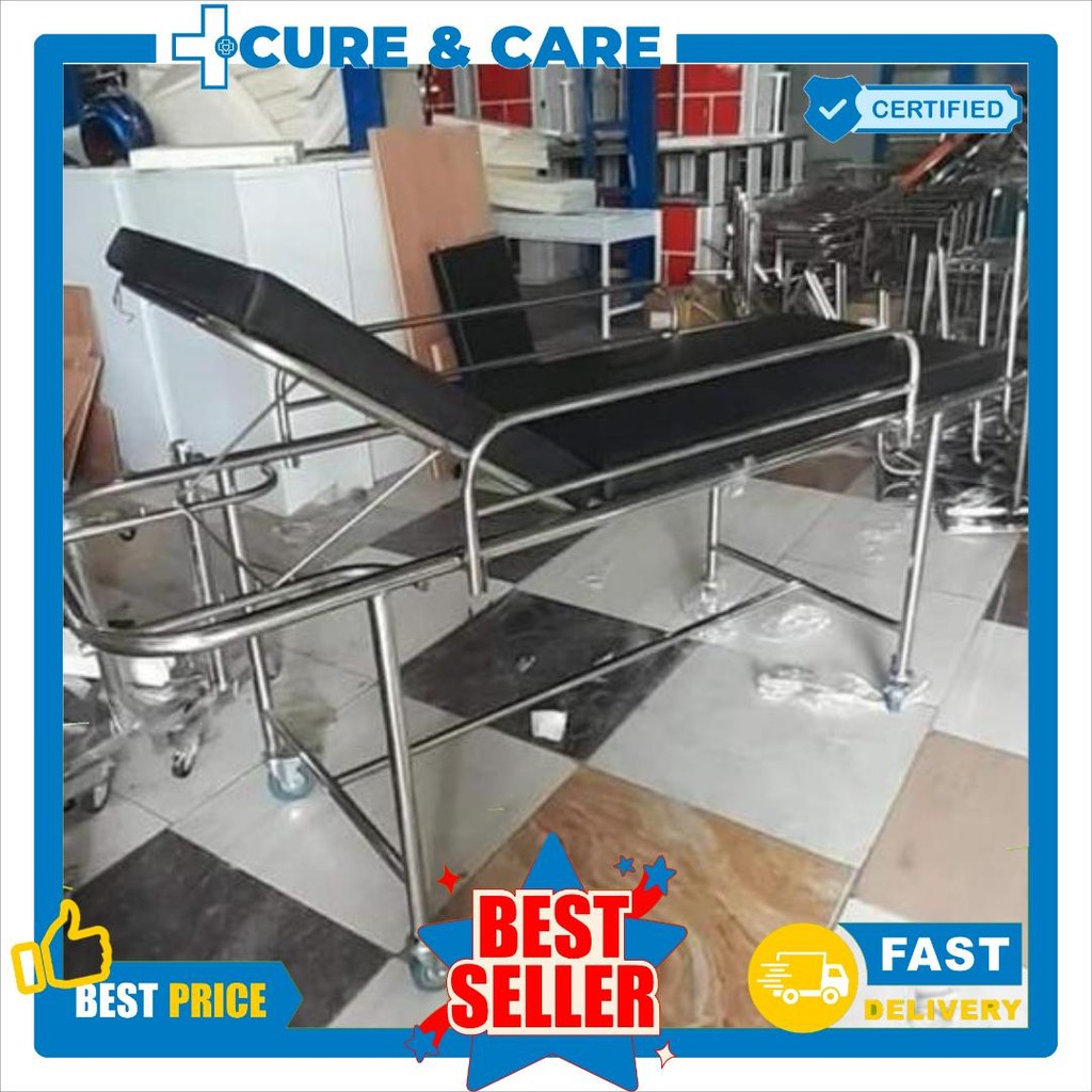 brangkar ambulance dorong Brankar Bed UGD Brangkar Pasien Bed Pasien