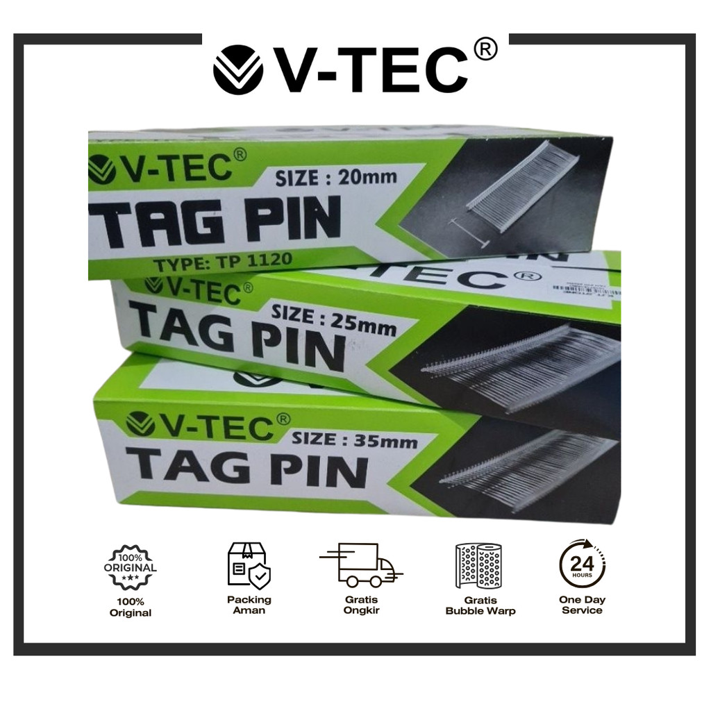 

V-TEC TAG PIN 35CM ISI TEMBAK LABEL TP 1135 PAK