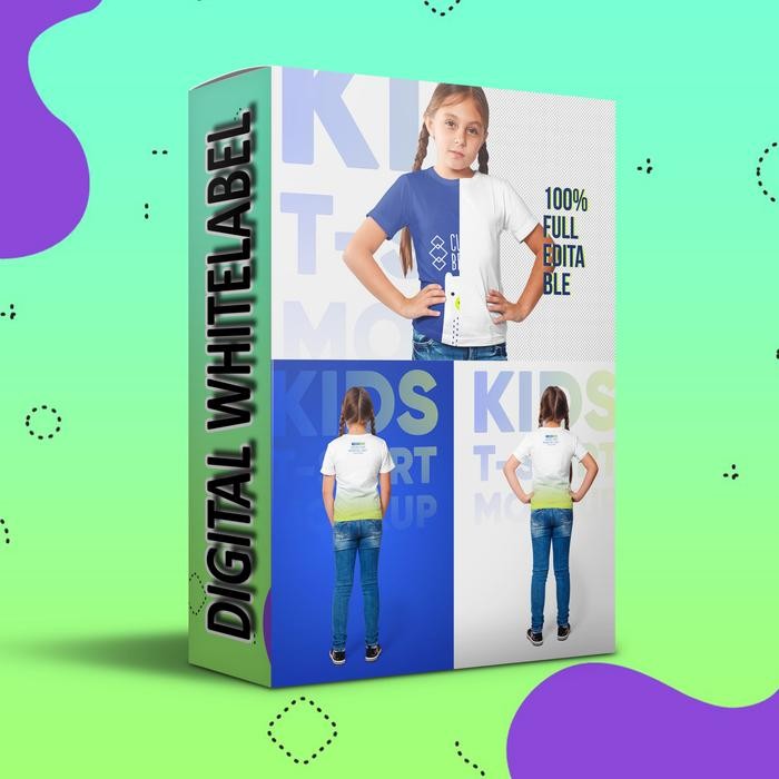 Koleksi Mockup Kaos Anak Perempuan