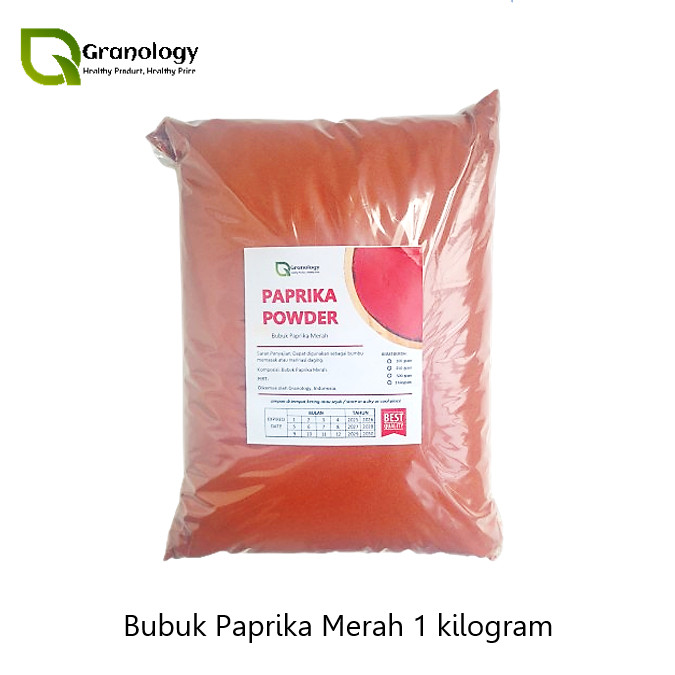 

Paprika Bubuk / Pure Bell Pepper Powder (1 Kilogram) by Granology
