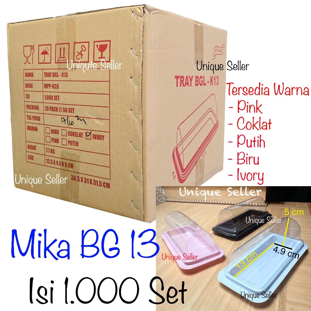 [1Dus] Mika Bolu Gulung Mini 13cm BGL K13 Coklat Putih Pink Biru Ivory / Mika Mochi Ichigo Daifuku /