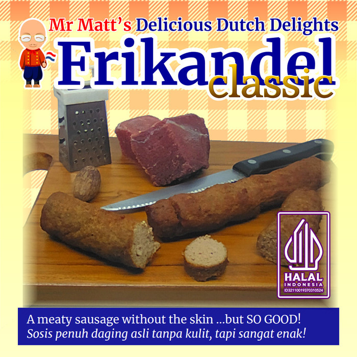

DG Frikandel (Skinless Sausage) No Pork, Locally homemade, 14-15cm Long