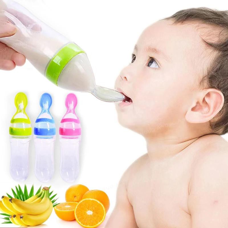 Baby Silicone Feeding Spoon Complementary Tableware Baby Eating Soft Spoon Complementary Spoon For B