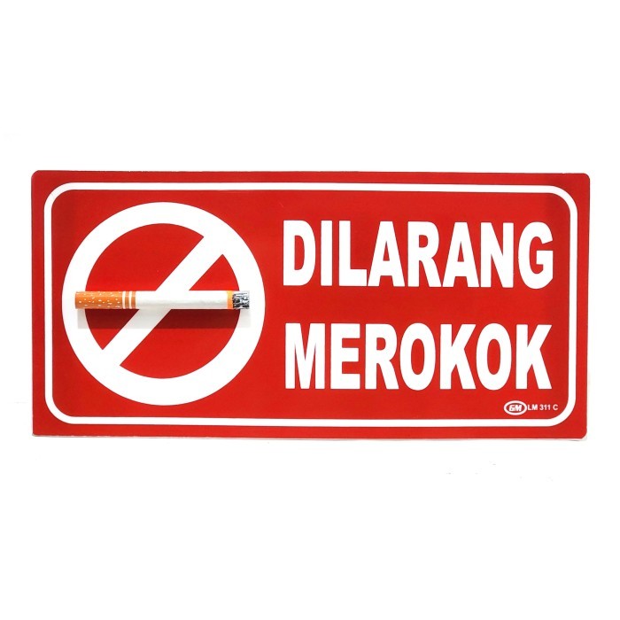 

Papan Tanda / Sign Board / Label Acrylic DILARANG MEROKOK 3D LM 311 C