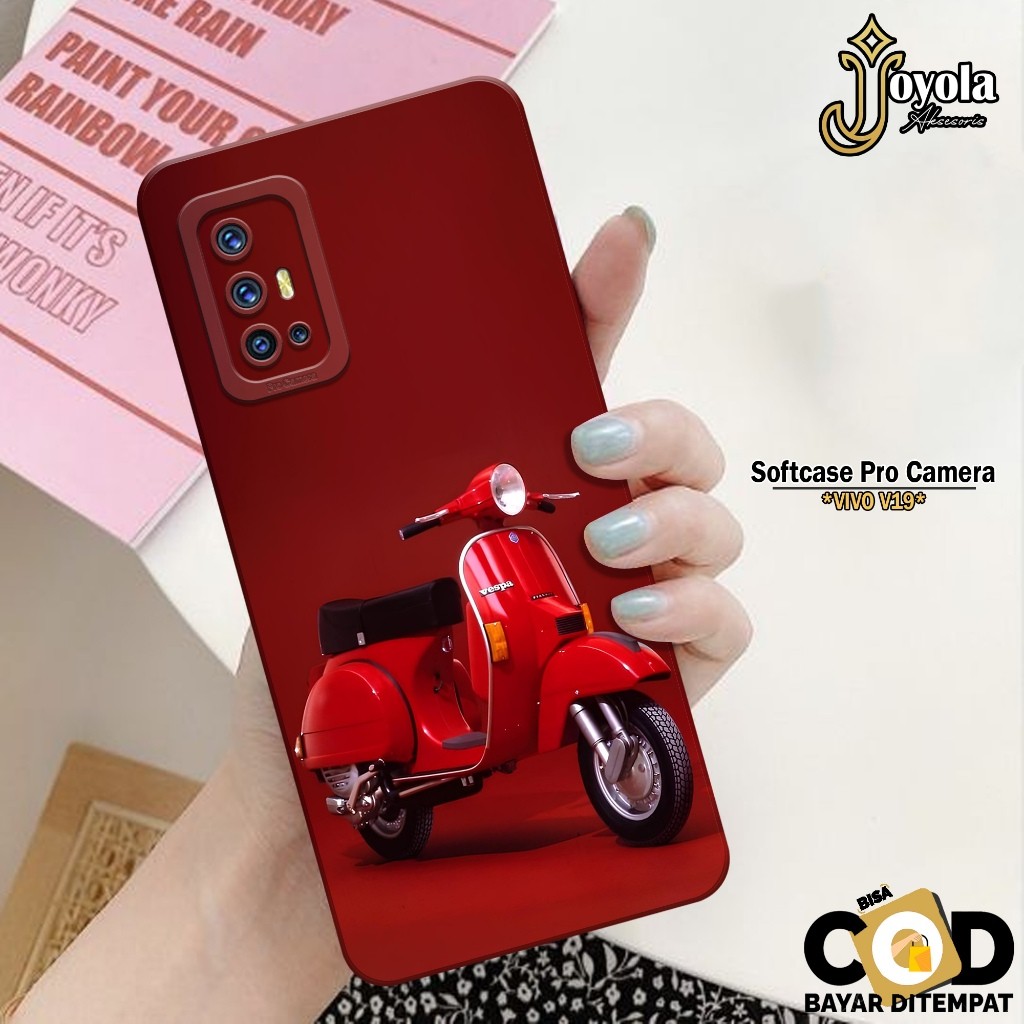 Lilystore- Case Vivo V19 Casing Hp Vivo V19 Joyola Fashion Case Vespa Kesing Vivo V19 Silikon Cover